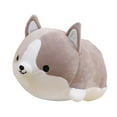 thumbnail image 3 of Lindo perro Corgi de peluche de felpa que acompaña el juguete para dormir, regalos decorativos para el hogar para adultos, adolescentes, niños, niñas , gris Hugo Muñeco de peluche de nutria, 3 of 10