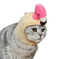 thumbnail image 1 of Gorro para mascotas, poliéster ligero, suave, cómodo, portátil, bonito gorro para gatos, perros, flamenco, 1 of 3