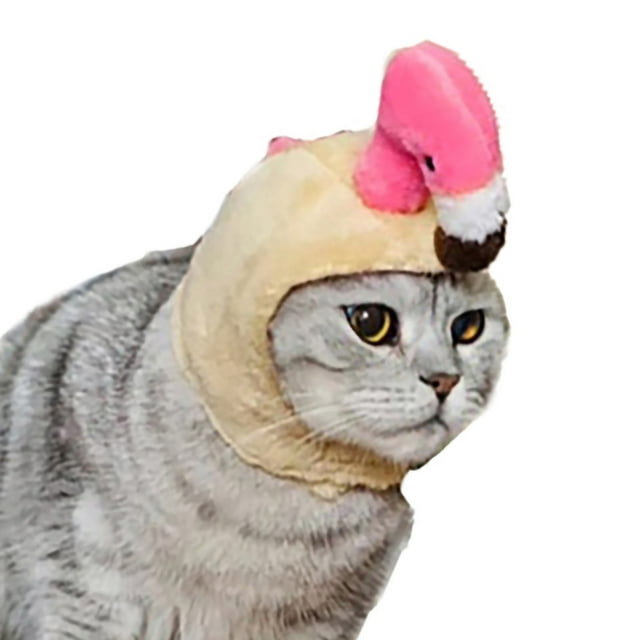 Gorro para mascotas, poliéster ligero, suave, cómodo, portátil, bonito gorro para gatos, perros, flamenco