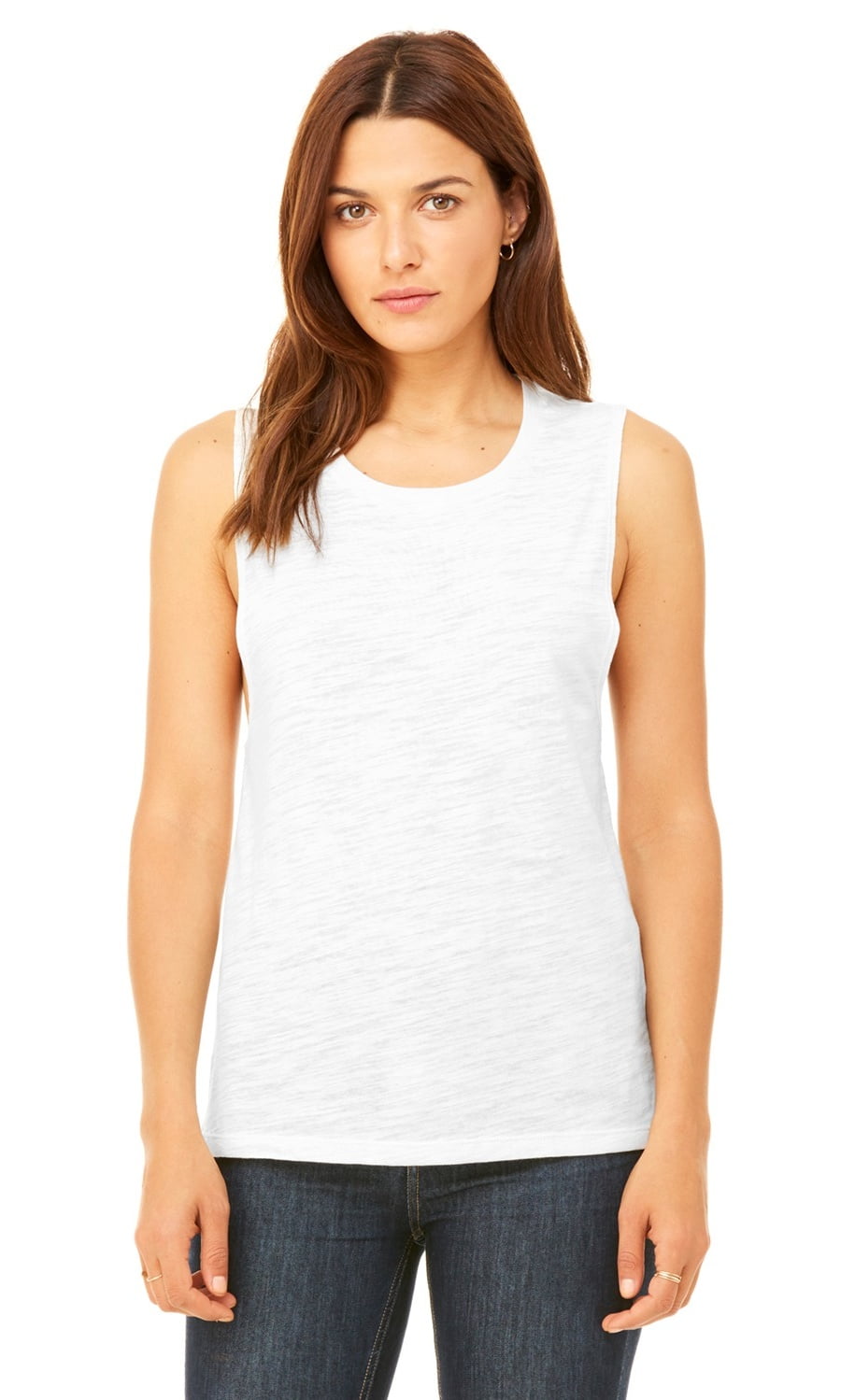 Canvas Ladies Flowy Scoop Muscle Tank 