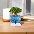 thumbnail image 2 of JoyMoreHome Creative Denim Pants Resin Flower Pot, Retro Resin Jeans Shape Planter DIY Flower Pots for Home Lawn Yard Outside Decor, 2 of 6