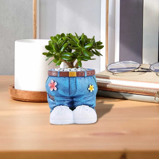 Courtyard Flower Pots Jeans Flower Pots Courtyard Decoration Resin Crafts Ornamental Items Flower Pots Courtyard Decoration Sculpture