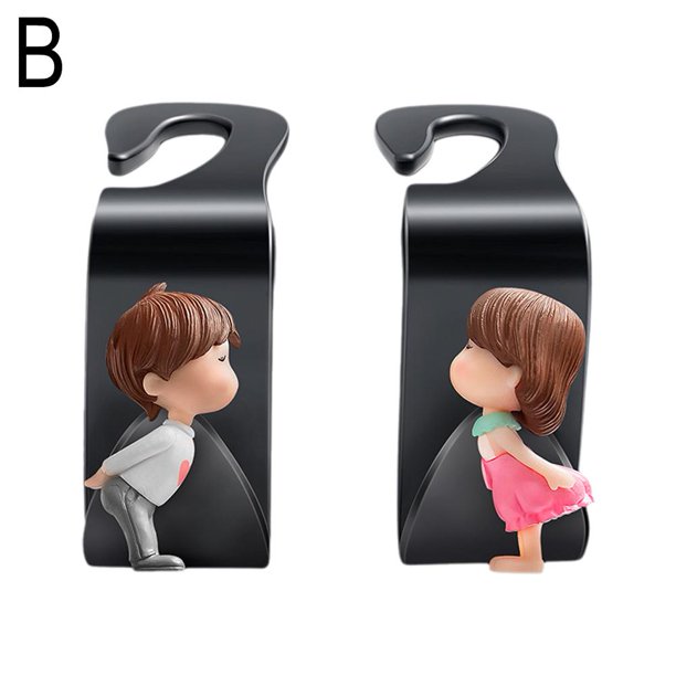 ganchos pequeños para el respaldo del asiento del coche, bonitos accesorios de decoración para el interior del coche, Daquan, multifuncionales, para la primera fila.