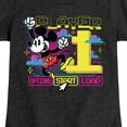 thumbnail image 3 of Disney - Player 1 Start - Toddler & Youth Girls Short Sleeve Graphic T-Shirt, 3 of 5