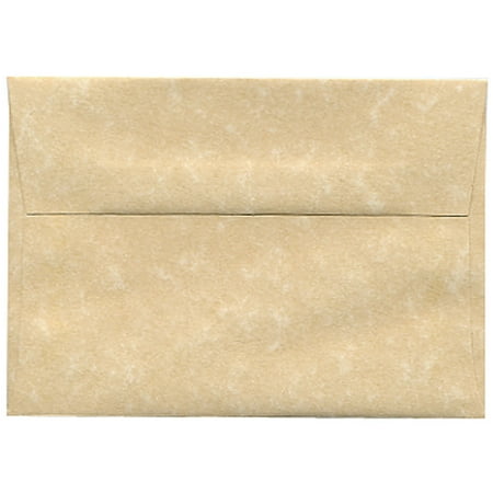 - JAM Paper 4bar A1 Invitation Envelopes, 3 5/8 x 5 1/8, Parchment Brown Recycled, 250/pack