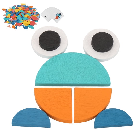 Juguete de Rompecabeza de Regalo Especial, Bloques de Patrones Conjunto de Forma Geométrica de Forma Geométrica, Educación para Niños Niños Pequeños