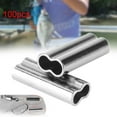 thumbnail image 3 of 100PCS Fishing Single Double Barrel Crimping Sleeves Tackle Connector Tools F, 3 of 6