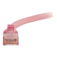 thumbnail image 2 of C2G 6IN Cat6a Snagless Unshielded (UTP) Network Patch Ethernet Cable-Pink - Patch cable - RJ-45 (M) to RJ-45 (M) - 6 in - UTP - CAT 6a - molded, snagless, stranded - pink, 2 of 3