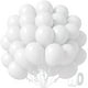 thumbnail image 1 of Globos Awenztech de látex blanco, 30 cm, 50 unidades, para decoración de fiestas, 1 of 7