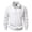 Mens Hoodies & Sweatshirts White, variant on Cotton Sweatshirts for Men with Zipper Collared Long Sleeve Golf Shirts Mens Casual Solid Color Pullover Slim-Fit Office Work Tees Tops