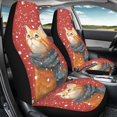 thumbnail image 4 of XYZCANDO Car Seat Covers 2 Pack Car Front Seat Cover Set Car Front Seat Covers Waterproof Soft SUV Van, Winter Dog, 4 of 10