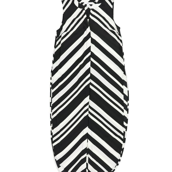 bar III Womens Side Slit Tunic Blouse, Black, X-Small