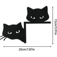 thumbnail image 4 of Adornos de Halloween, adorno para puerta de Halloween, adorno de metal con forma de gato adorable, adorno para esquina de puerta de gato, letreros y placas decorativas para puertas y ventanas del hoga, 4 of 4