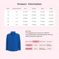 thumbnail image 5 of TiaoBug Little Boy's Button Down Oxford Shirt with Pocket Casual Tops Solid Color School Uniform Pink 5-6, 5 of 5