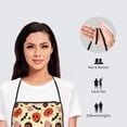 thumbnail image 4 of Goofa Bib Apron, Unisex Aprons Adjustable Waterdrop Resistant Cooking Kitchen Apron for Chef, Halloween Donut Pattern Apron Bulk, 4 of 5