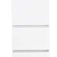 thumbnail image 4 of Benjara Ely Slim Closet Cabinet- 3 Drawers- 71 Inch- White Melamine and Wood, 4 of 6