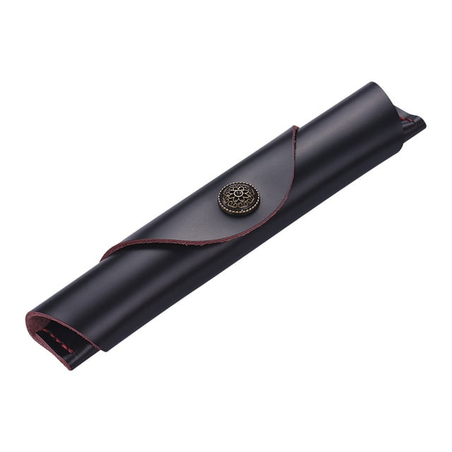 Bolso hecho a mano antiguo de la caja de la pluma de la fuente Protector de la bolsa del bolso de la Meterk Negro rojo