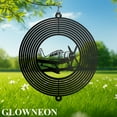 thumbnail image 4 of GLOWNEON Airplane Wind Spinner, Metal Yard Wind Spinner Outdoor Decor, Gift for Pilot, 4 of 5