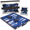 thumbnail image 1 of Set de backgammon Crazy Games Classic con funda de piel de 45 cm, 1 of 6