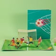 thumbnail image 3 of FESTFENDS 1Pack 3D Football Theme Decor Paper Greeting Cards for Kids Teens Adults Fans 7.9X5.9X0.08In, 3 of 8