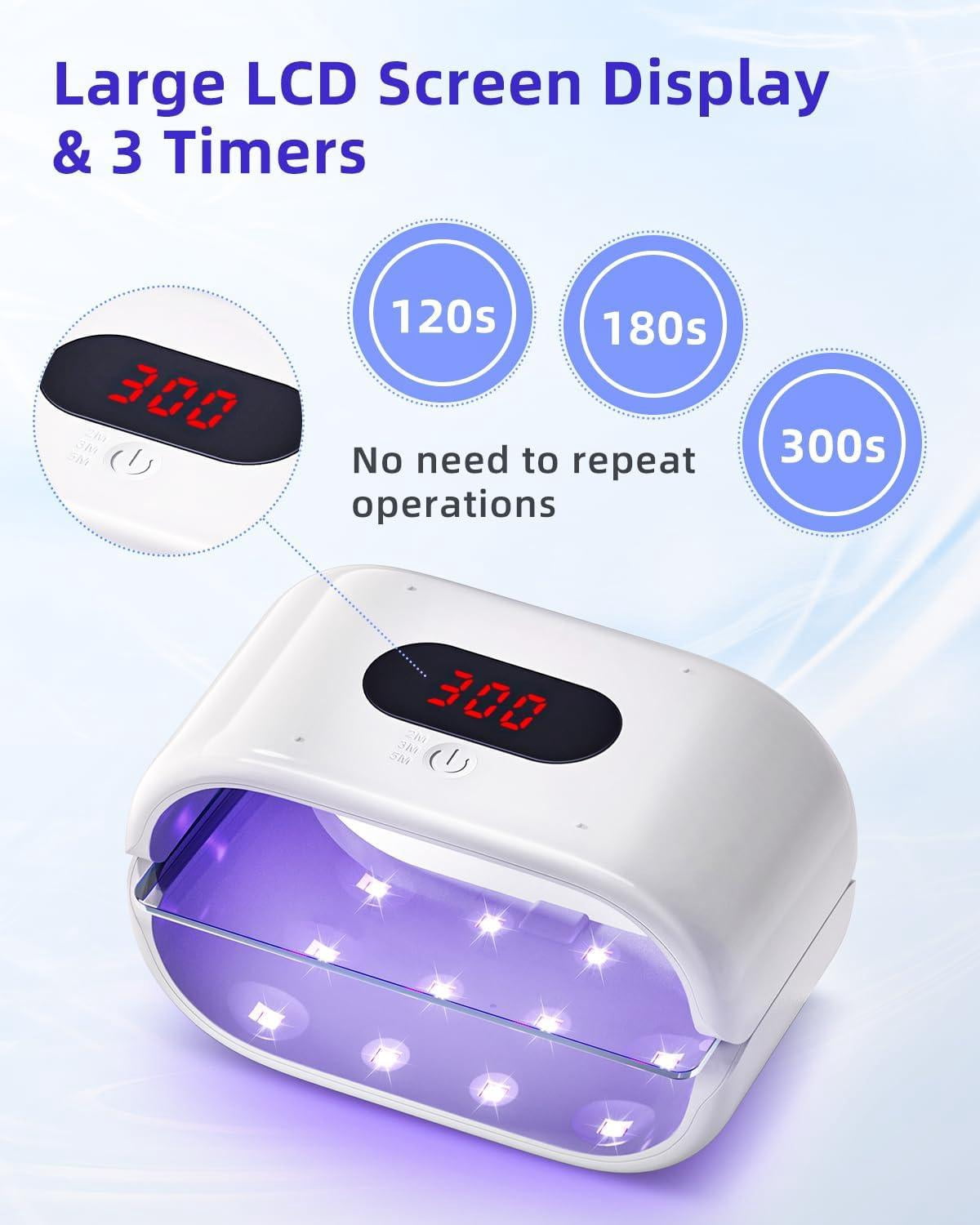 Large size portable UV resin lamp, fast curing portable UV lamp, resin consumables for UV resin, jewelry making, DIY craft, decoration