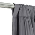 thumbnail image 3 of HIG Uptown Modern Gray Solid Print Geometric Rod Pocket Blackout Curtains, 54" x 84" (2 Panels), 3 of 6