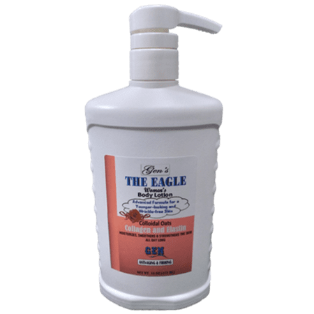 The Eagle (Women's) Anti-aging Body Lotion - Gen's. For a Younger-looking and Wrinkle-free Skin. Firms-up Sagging Skin and Wipes off Age Marks. 16 Fl. Oz