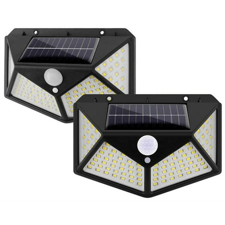 

2PCS Solar Lights 100 LED Motion Sensor Light 3 Mode Night Light