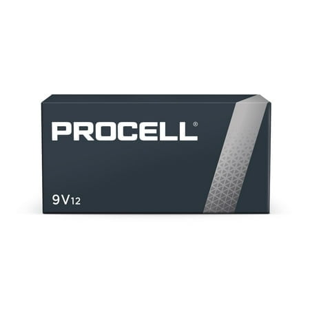 Procell Piles Alcalines Constant Power 9v, 1.5V, (Paquet de 12)