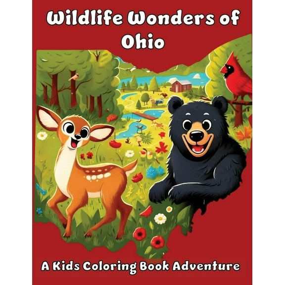 Wildlife Wonders of Ohio: A Kids Coloring Book Adventure, (Paperback)