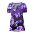thumbnail image 3 of ZVAVZ Cute Summer Tops for Women, Long Tunics for Women To Wear with Leggings Round Neck Short Sleeve Flowy Shirts Plus Size Graphic Print Tops Long Shirt, 3 of 6