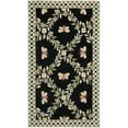 thumbnail image 3 of SAFAVIEH Chelsea Lara Floral Wool Runner Rug, Black, 2'6" x 10', 3 of 10
