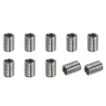 thumbnail image 1 of Unique Bargains Adaptateurs Filetage Manchon Réducteur Écrou M8x1.25 Mâle à M6x1.0 Femelle pour Réparer Insert Écrou Vis Réducteur 12mm 10 Pcs, 1 of 5