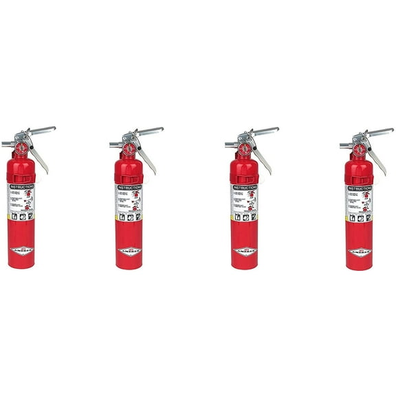 Amerex B417, 2.5lb ABC Dry Chemical Class A B C Fire Extinguisher, with Wall Bracket (4-PACK)