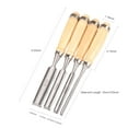 thumbnail image 2 of 4 Piece Wood Chisel Set Woodworking Carving Sturdy Chisel Wood Chisel Carpentry Tools Soft Grip Steel Head Hand Tools, 2 of 8