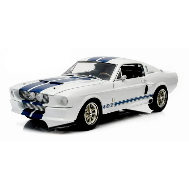 1967 Ford Shelby Gt500 The Road Cars White W Aƒae A A A Aƒa Sa A Blue Stripes Greenlight 1 18 Scale Diecast Model Toy Car Walmart Com Walmart Com