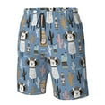 thumbnail image 4 of Logiee Llamas And Cactus Print Mens Swim Trunks Quick Dry Board Shorts,Breathable Hawaii Beach Shorts Swimwear Bathing Suits-X-Large, 4 of 6