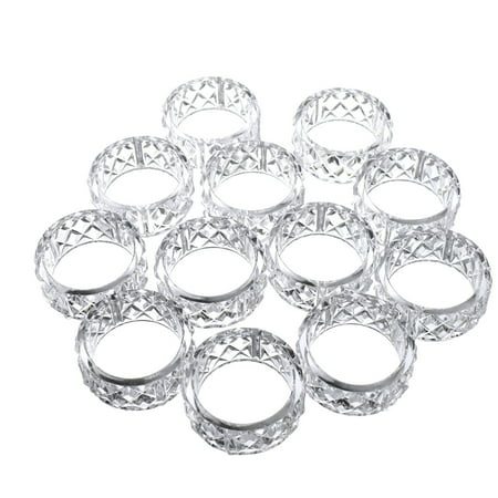 

Clear Acrylic Napkin Holder Rings 2-Inch 12-Count