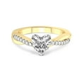 thumbnail image 3 of 4 Carat IGI Certified Heart Shape Lab Grown Diamond Engagement Ring | 14K Yellow Gold |Twisted Vine Diamond Ring | FG-VS1-VS2 Quality Friendly Diamonds, 3 of 4