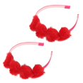 thumbnail image 1 of Loving Heart Headbands For Women Casual Wear Headdress Red 2Pcs, 1 of 5