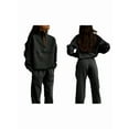 thumbnail image 3 of Women 2 Piece Outfits Fall Fashion Airport Wide Leg Pants Lounge Set Leisure Travel Vacation Sweatsuits, 3 of 9