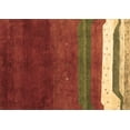 thumbnail image 1 of Ahgly Company Indoor Rectangle Abstract Brown Contemporary Area Rugs, 2' x 3', 1 of 4