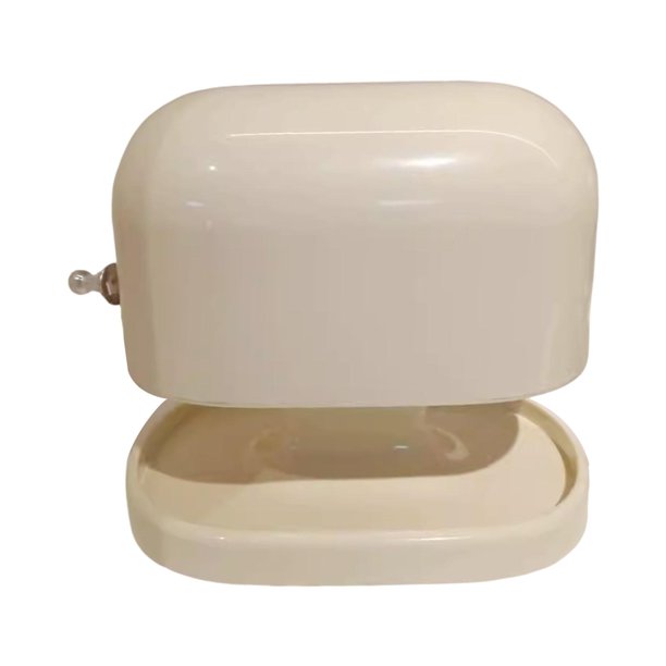 Caja de pañuelos rectangular con tapa moderna y dispensador de pañuelos. Blanco