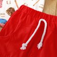thumbnail image 6 of TOWED22 Toddler Baby Boy American Flag Clothes 4th of July Short Sleeve T-Shirt and Elastic Waist Shorts 2Pcs 6M-5T(Red,2-3 Y), 6 of 9