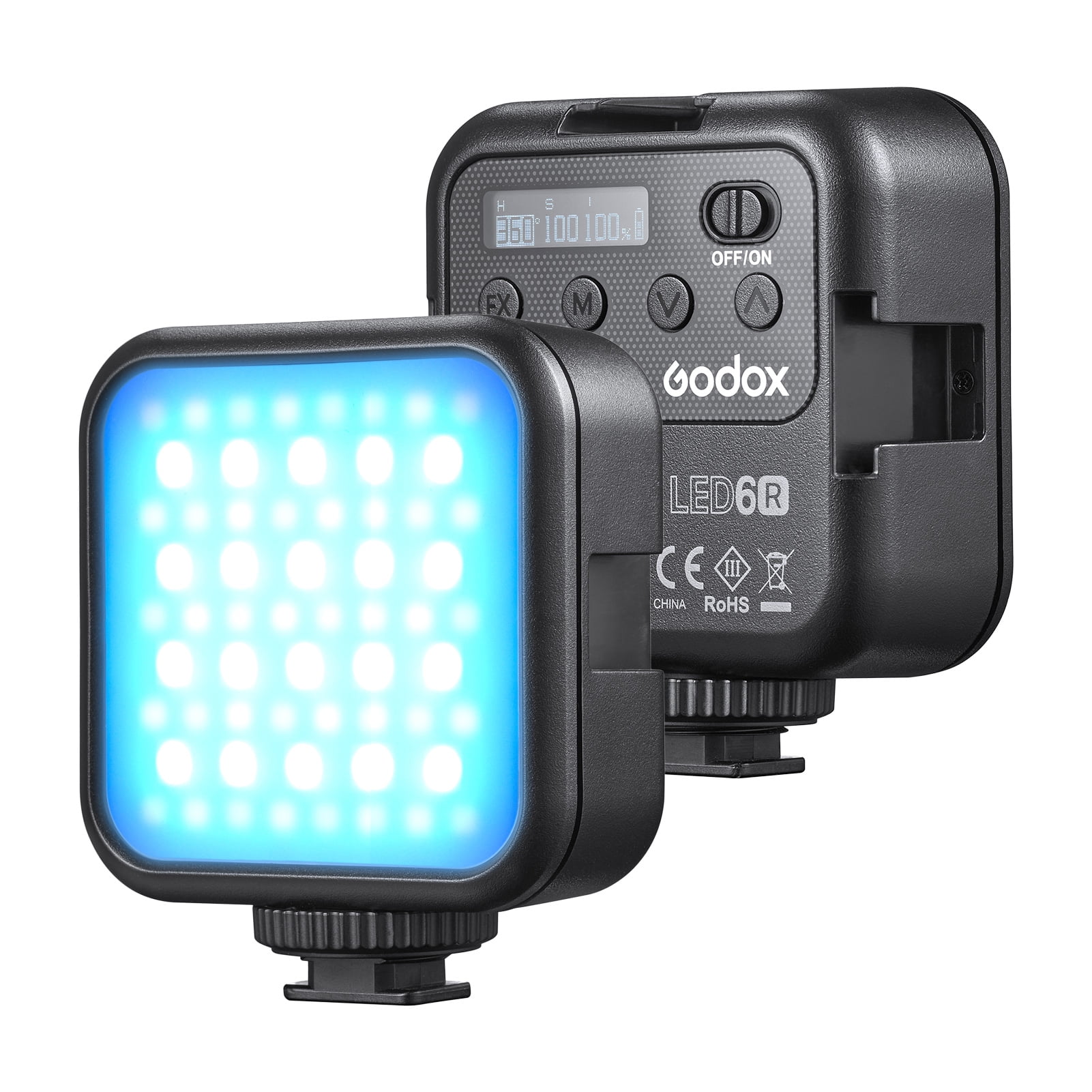 Perfect for YouTube Studio On-Camera Light 3200-6500K 100 Bubls & CRI up to 95+ with 4 Cold Shoe Video Shooting VIJIM LED Video Light for Camera Compatible with Phones and Cameras Vlogging,etc 