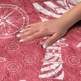 thumbnail image 3 of Addison Rugs Dream Shag Premium Machine Washable Transitional Nautical Red Rectangle Rug, 8' x 10', 3 of 8