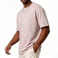 thumbnail image 5 of SAWOBUUN Men's Tie Dye T-Shirt Crew Neck Short Sleeve Tee Loose Fit Breathable Casual Cotton Summer Top, 5 of 5
