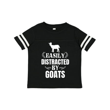 

Inktastic Easily Distracted by Goats Gift Toddler Boy or Toddler Girl T-Shirt