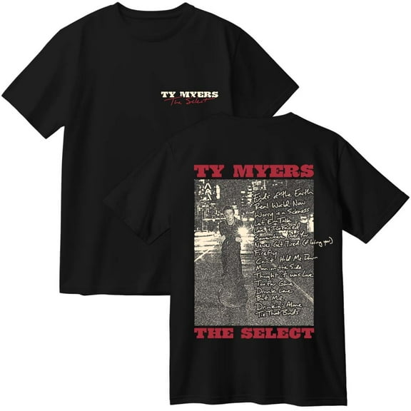 Ty Myers The Select Album Tracklist Cotton T-Shirt Women Men Casual Crewneck Short Sleeve Tee