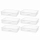 thumbnail image 1 of 6 Cajas de Almacenamiento PláStico 7 X 9 2 Pulgadas con Tapa, Organizador Manualidades Multiusos, Contenedores PláStico, Estuche Transparente para LáPices, 1 of 8